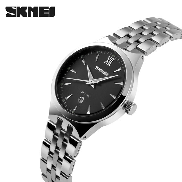 Ceasuri Femei Ceas de marcă de lux SKMEI Ceasuri de mână cu quartz Fashion Sport Full Steel Dive 50m Casual Ceas relogio feminino