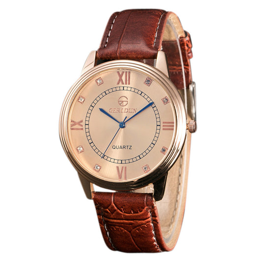 Fashion Men Leather Band Watches Sport Analog Quartz Wrist Watch